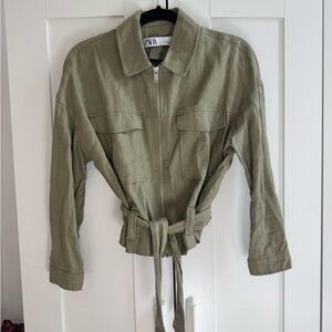 Zara Olive Green Women's Jacket
